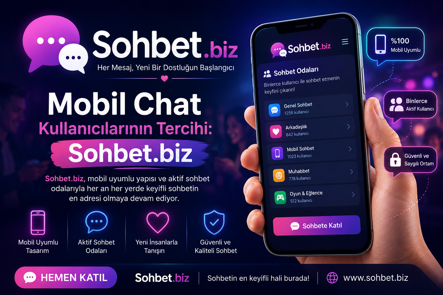 Mobil Chat Kullanıcılarının Tercihi: Sohbet.biz